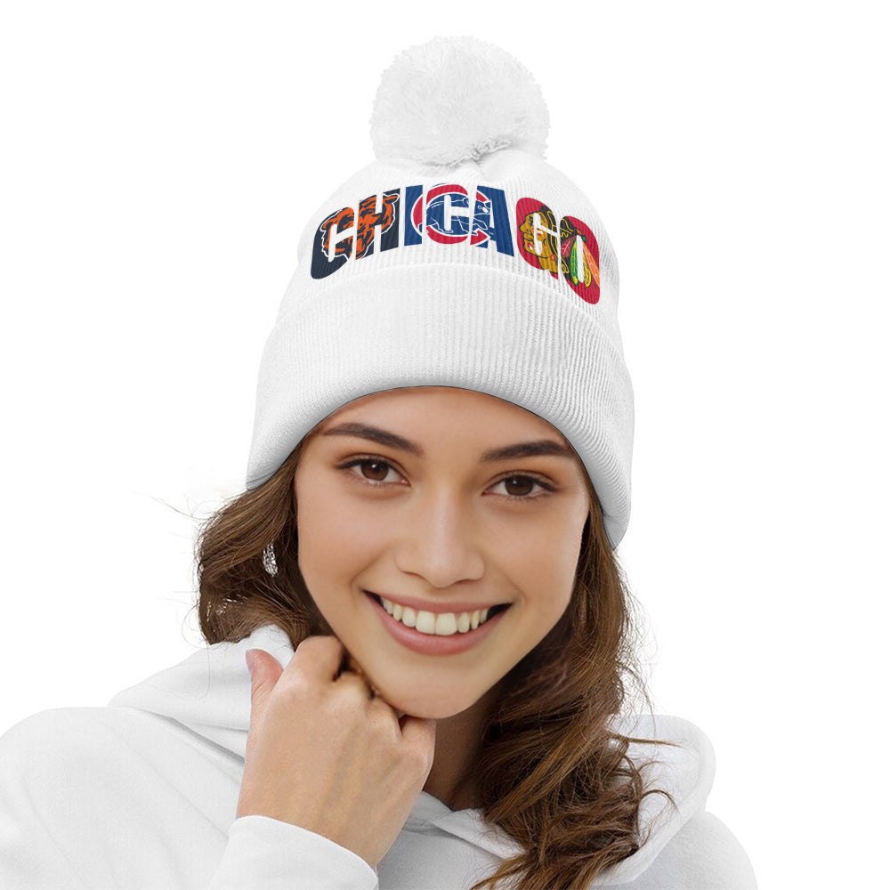 Chicago Bobble Knit Beanie