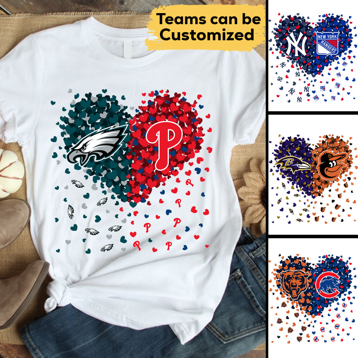 Just A Girl Loves Her Teams - Customized Shirt (clt)