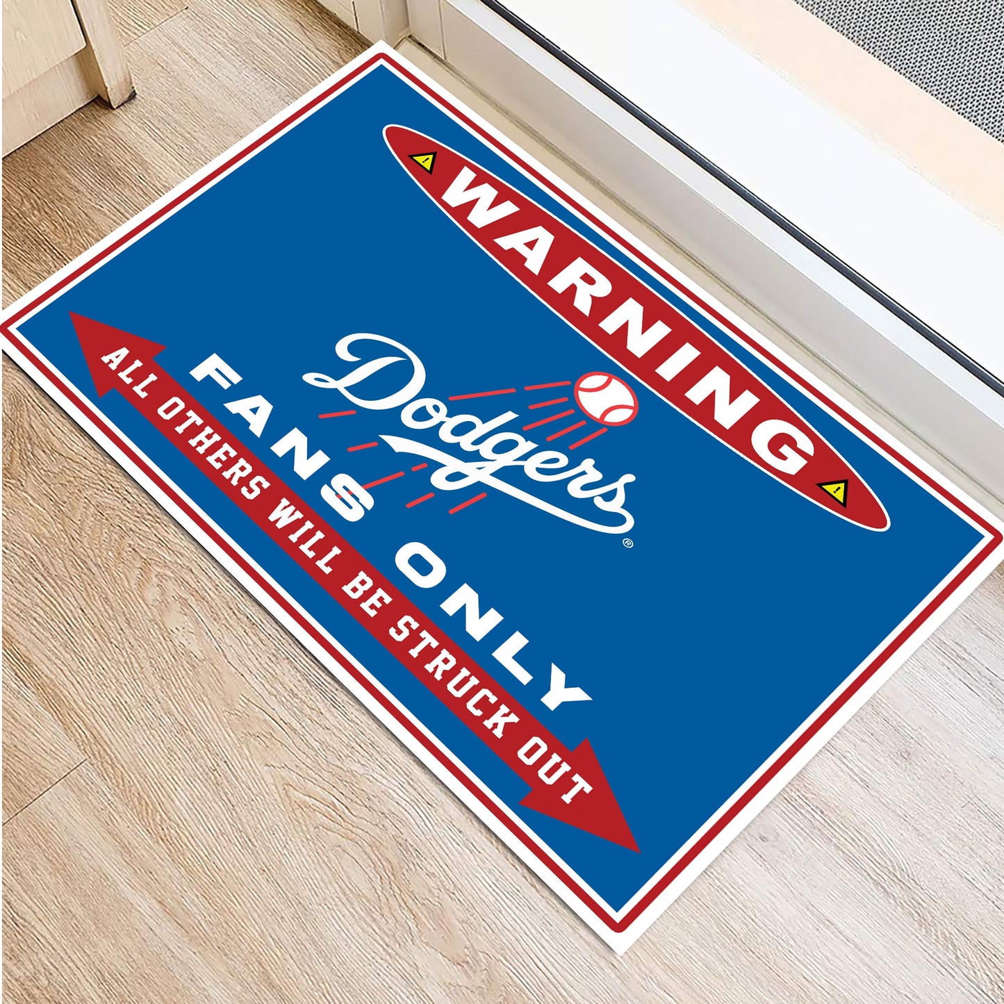 Warning Fans Only Doormat - Anti Slip Indoor Doormat - LADG