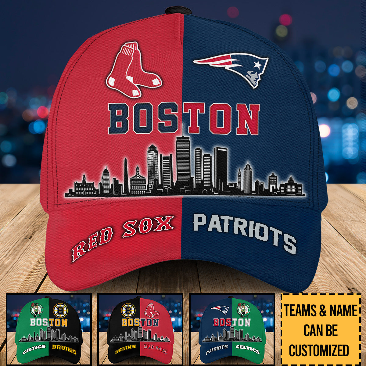 Boston Skyline Team Classic Cap - Customized Classic Cap