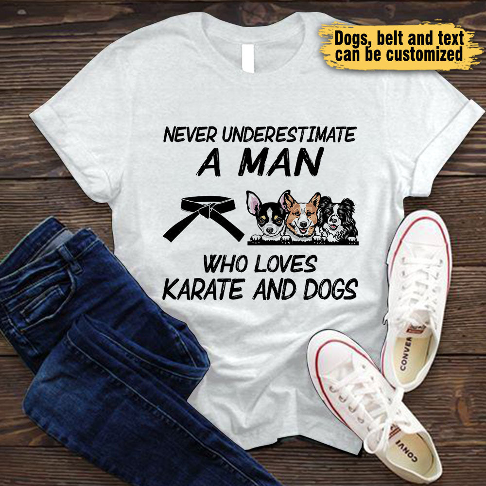 Love Karate And Dogs - Personalized Shirt