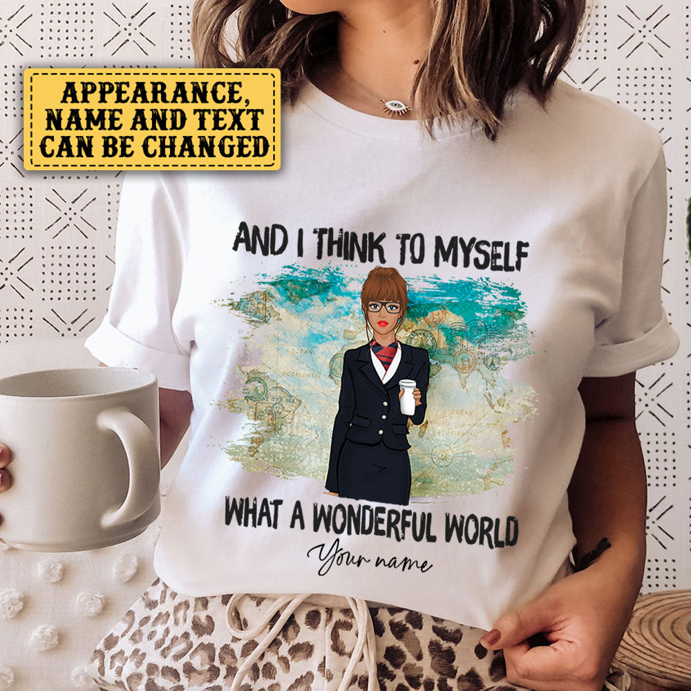 Personalized Flight Attendant Shirt