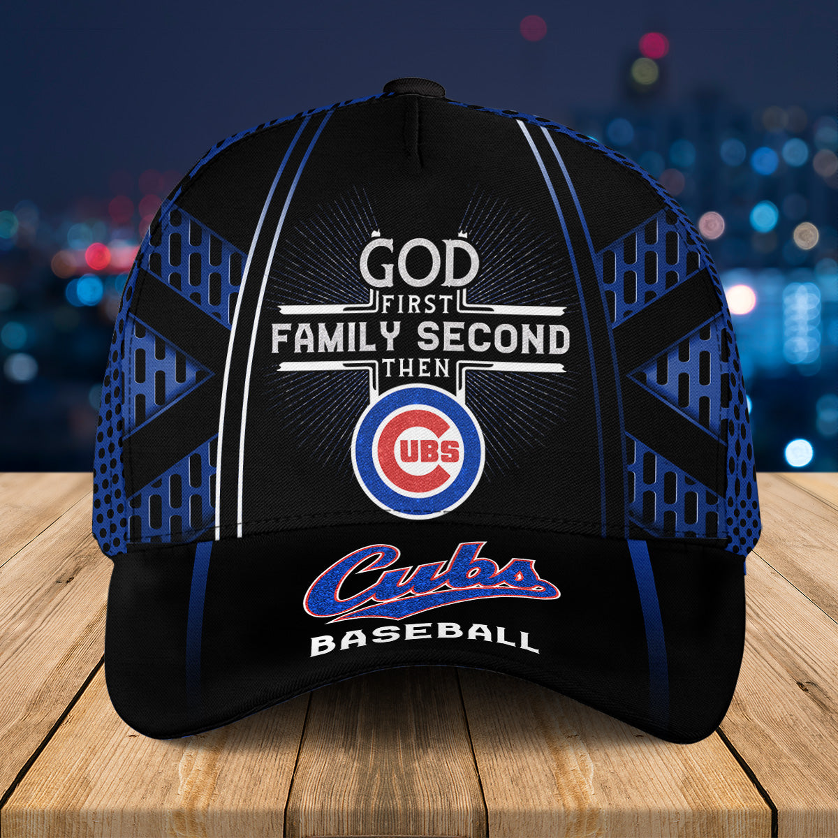 God First Family Second Then My Team Classic Cap - Customized Classic Cap
