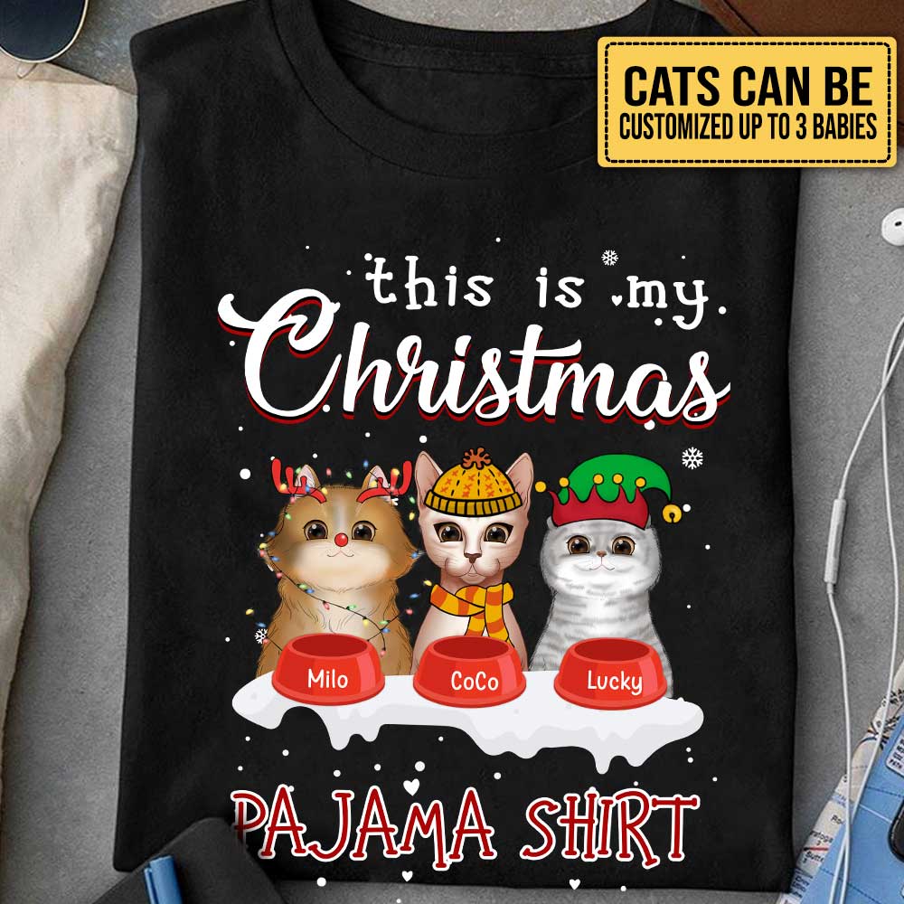 This Is My Christmas Pajama Shirt - Personalized Shirt