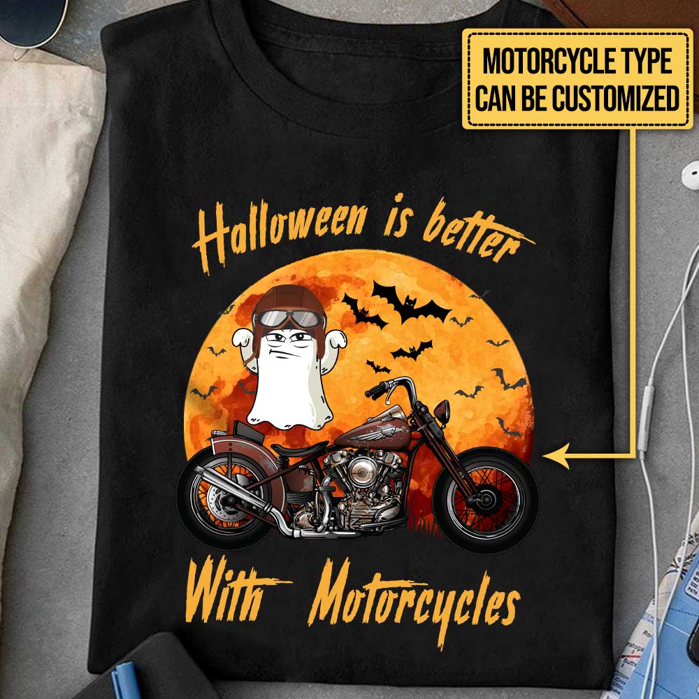 Personalized Halloween Is Better With Motorcycles Shirt