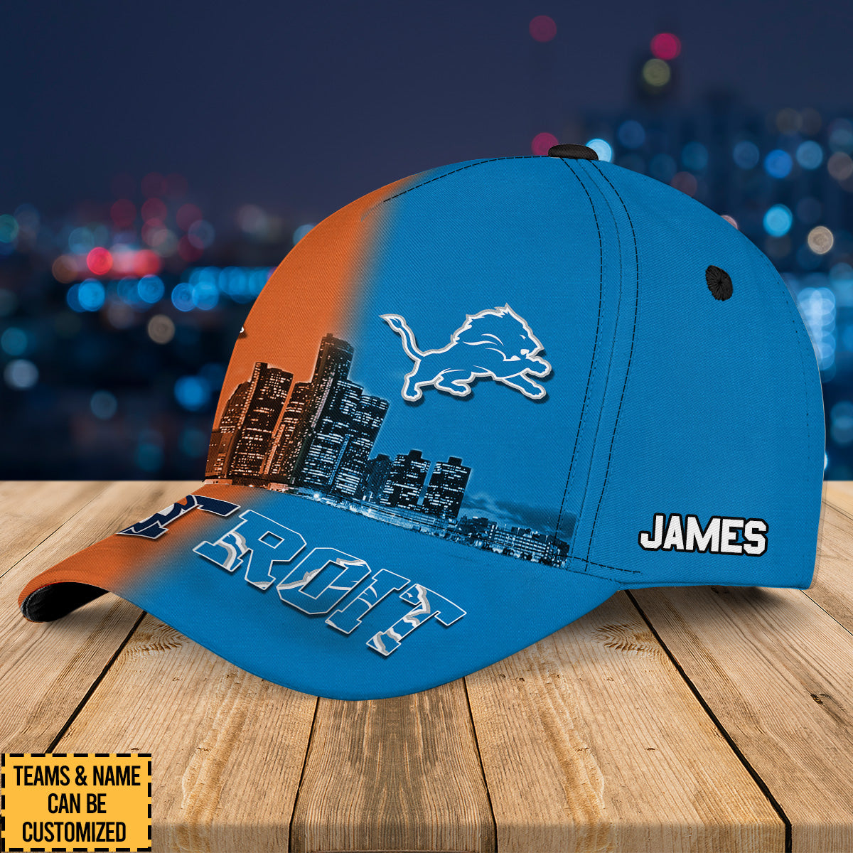 Detroit Skyline Team Classic Cap - Customized Classic Cap