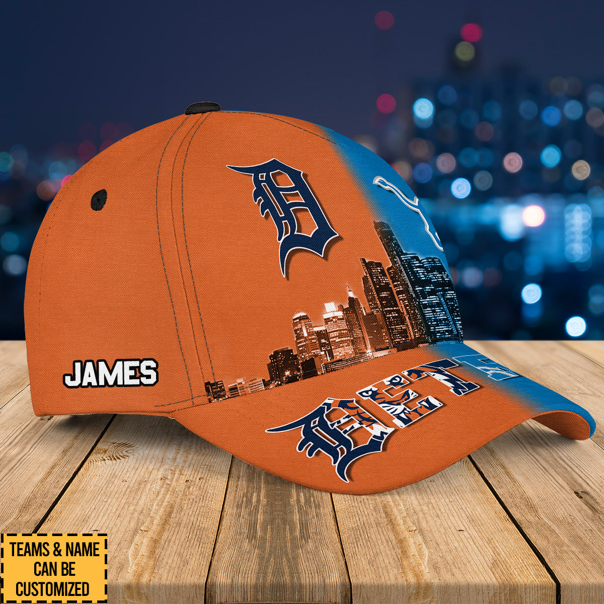 Detroit Skyline Team Classic Cap - Customized Classic Cap