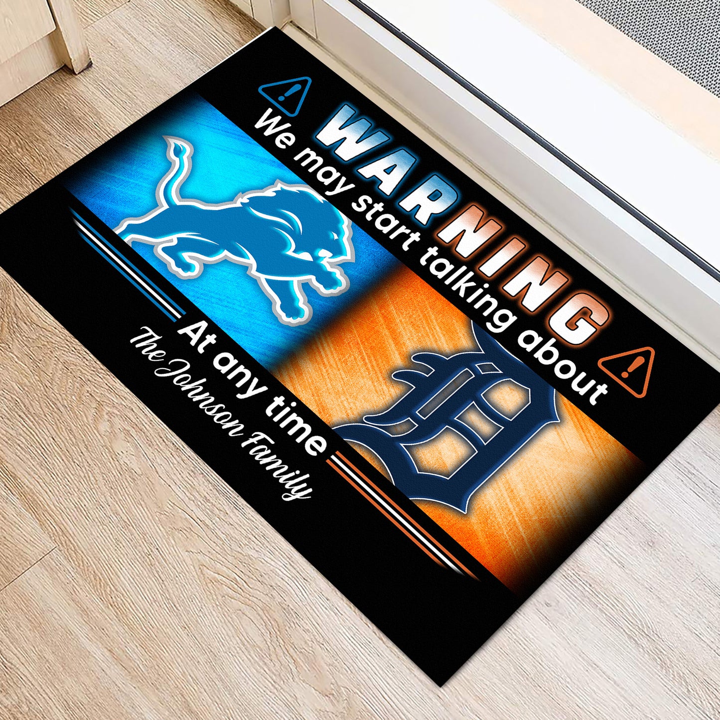 Warning We May Start Talking Customized Doormat - Anti Slip Indoor Doormat