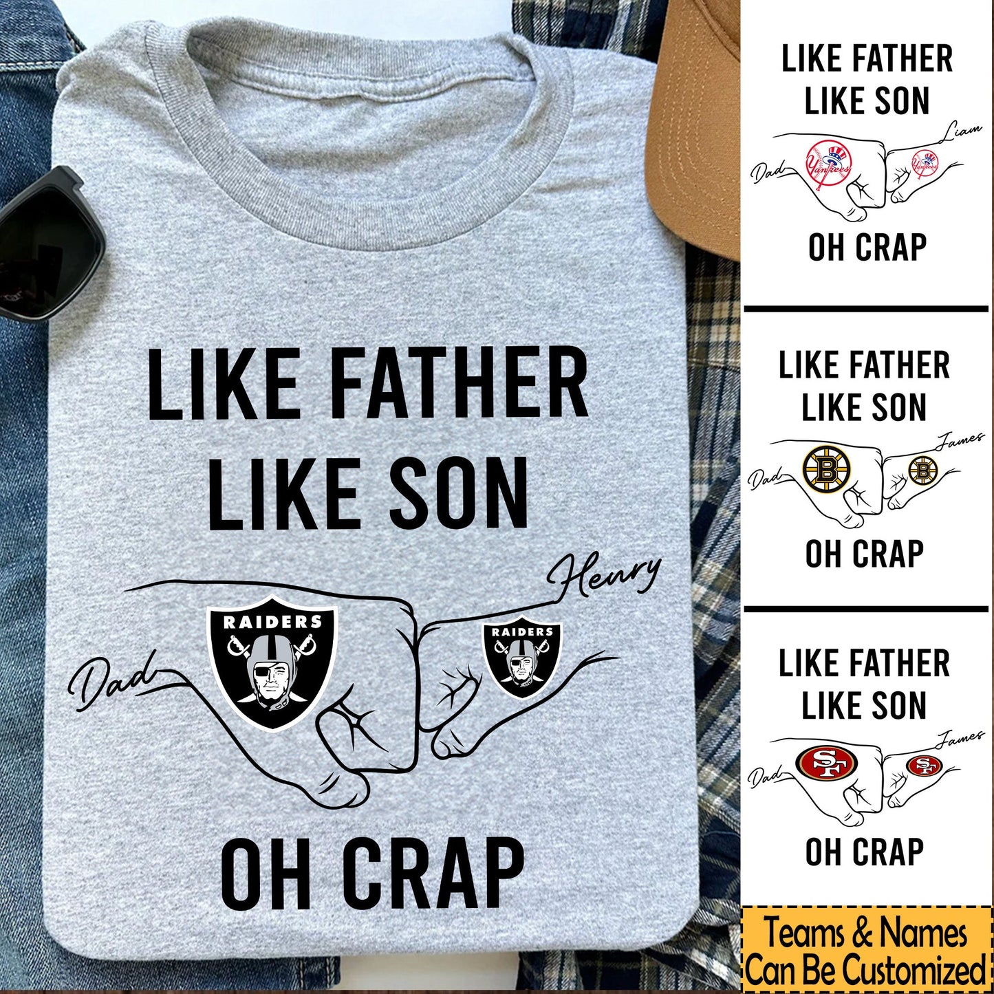 Like Father Like Son - Customized Shirt - Perfect Gift For Father's Day (clt)
