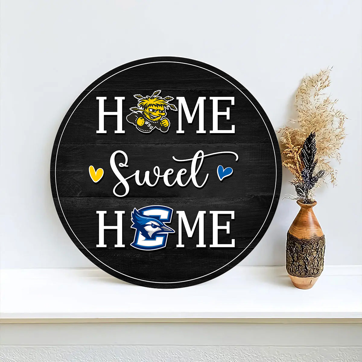 Home Sweet Home - Round Wooden Sign for Kim Eaves