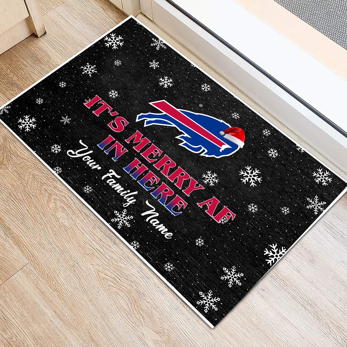 It's Merry AF In Here - Anti Slip Indoor Doormat - Customized Doormat BFLB