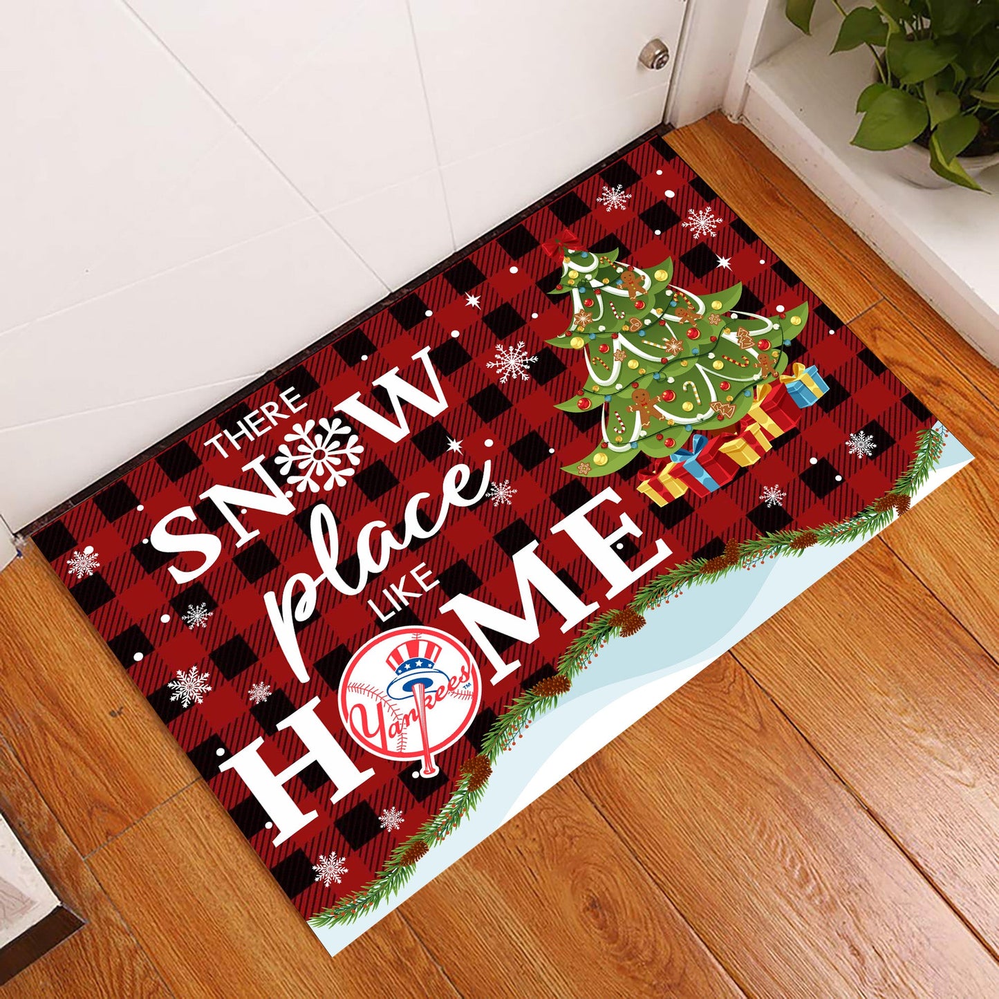 There Snow Place Like Home Doormat - Anti Slip Indoor Doormat - NYYK