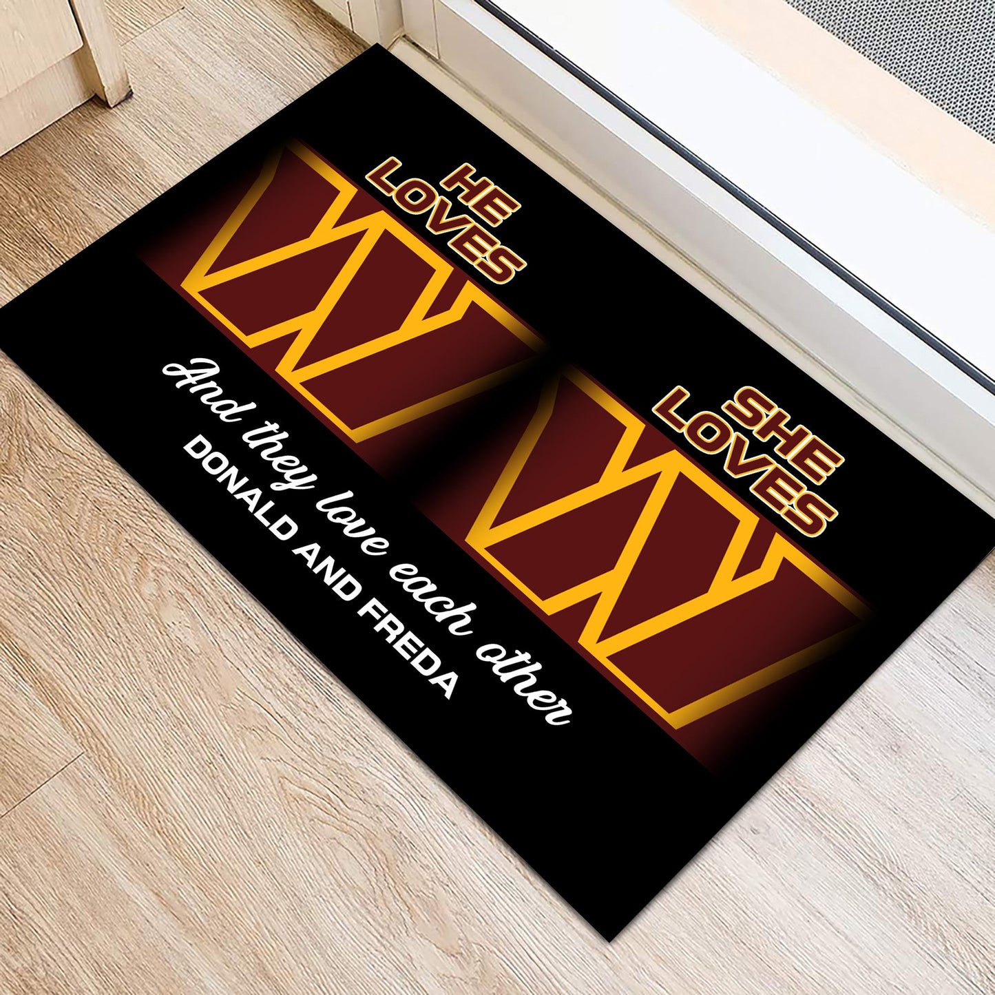 He Loves She Loves - Anti Slip Indoor Doormat for LaWanda
