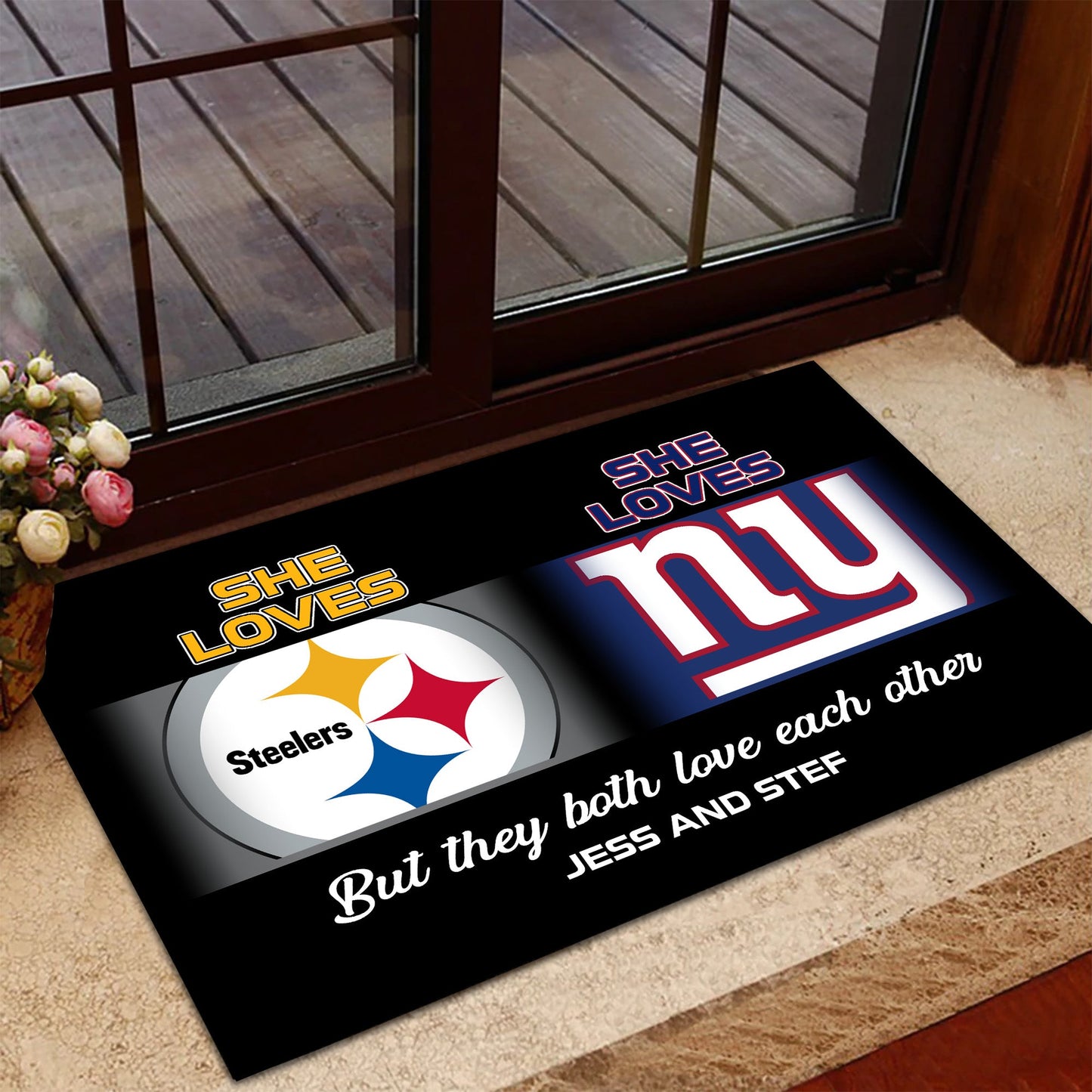 She Loves She Loves - Anti Slip Indoor Doormat - Customized Doormat for Stefanie Asher