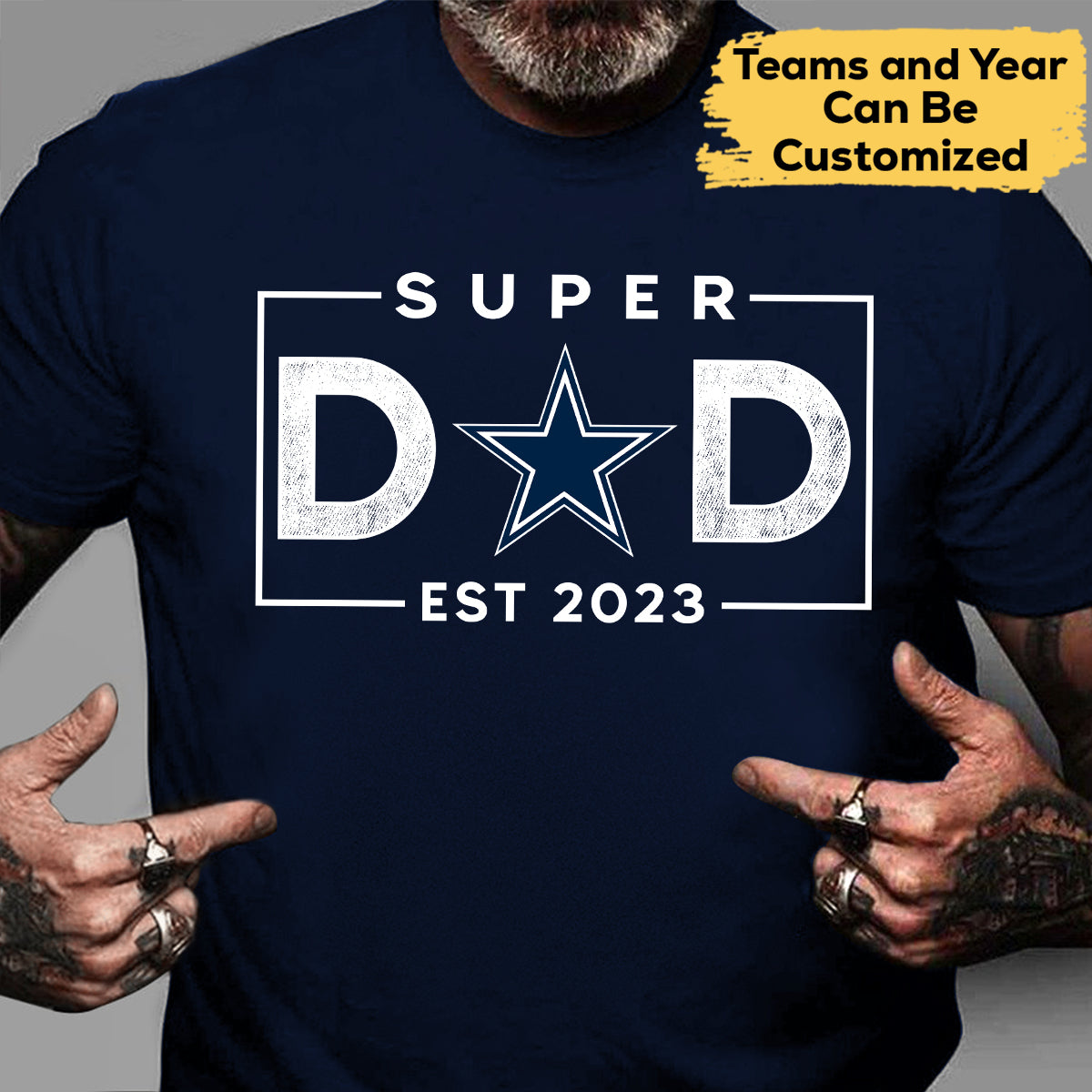 Super Dad Customized Shirt v2