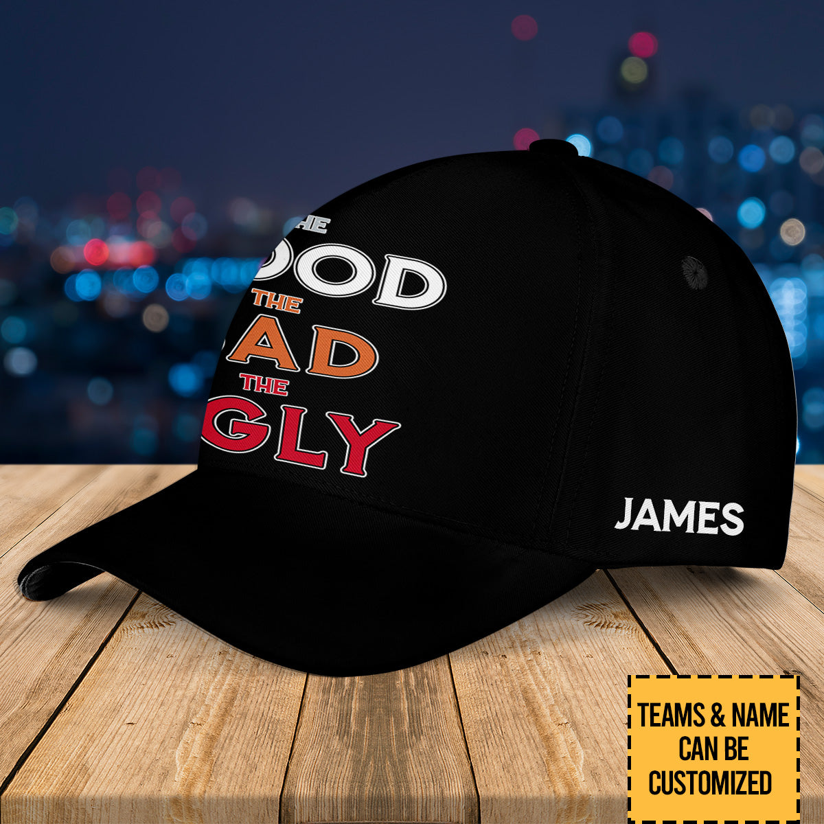 Three Teams Classic Cap - Customized Classic Cap