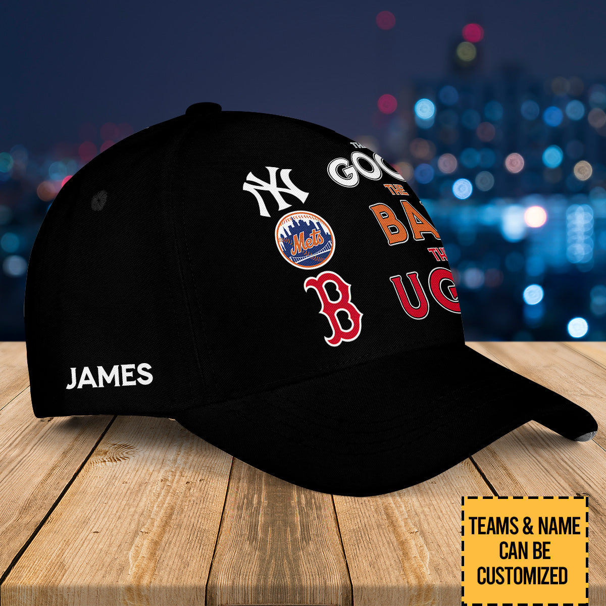Three Teams Classic Cap - Customized Classic Cap