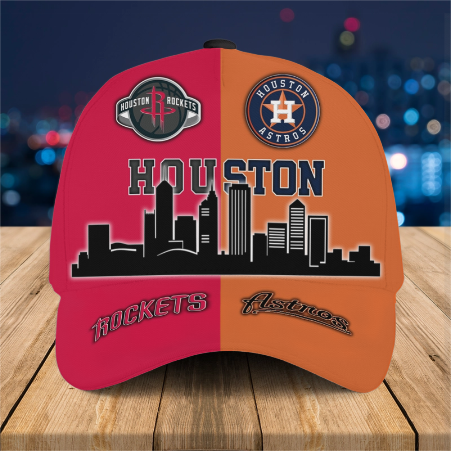 Houston Skyline Team Classic Cap - Customized Classic Cap