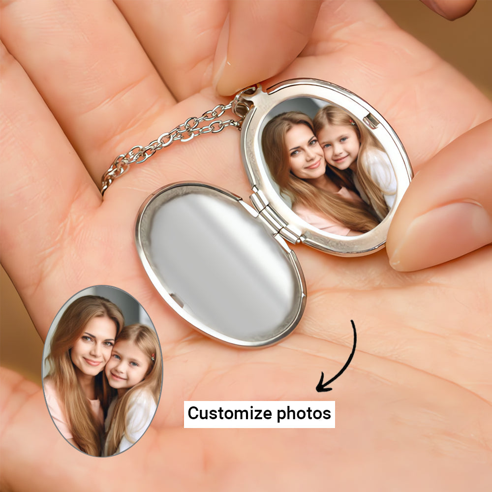 Best Mom Ever - Customized Oval Locket Necklace - CCGC