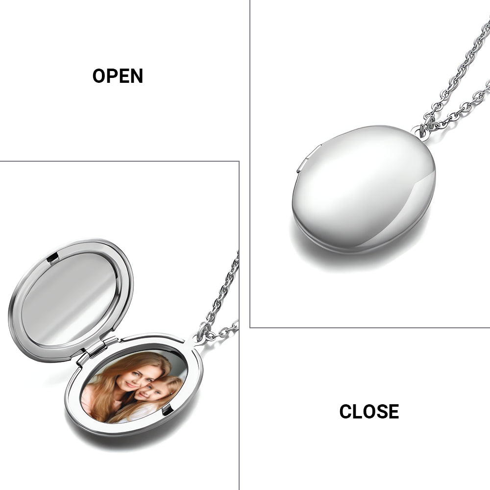Best Mom Ever - Customized Oval Locket Necklace - CCGC
