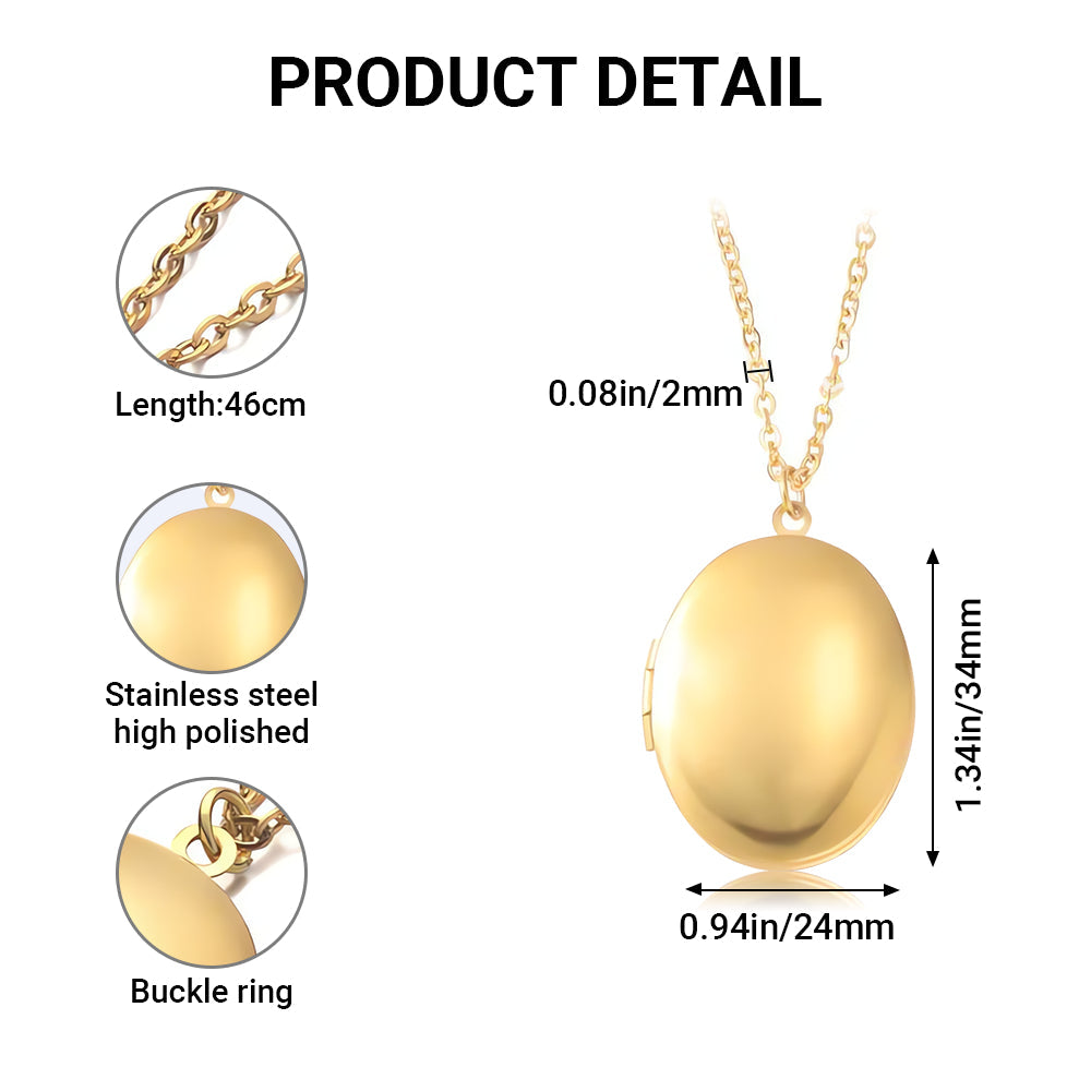 Best Mom Ever - Customized Oval Locket Necklace - CCGC
