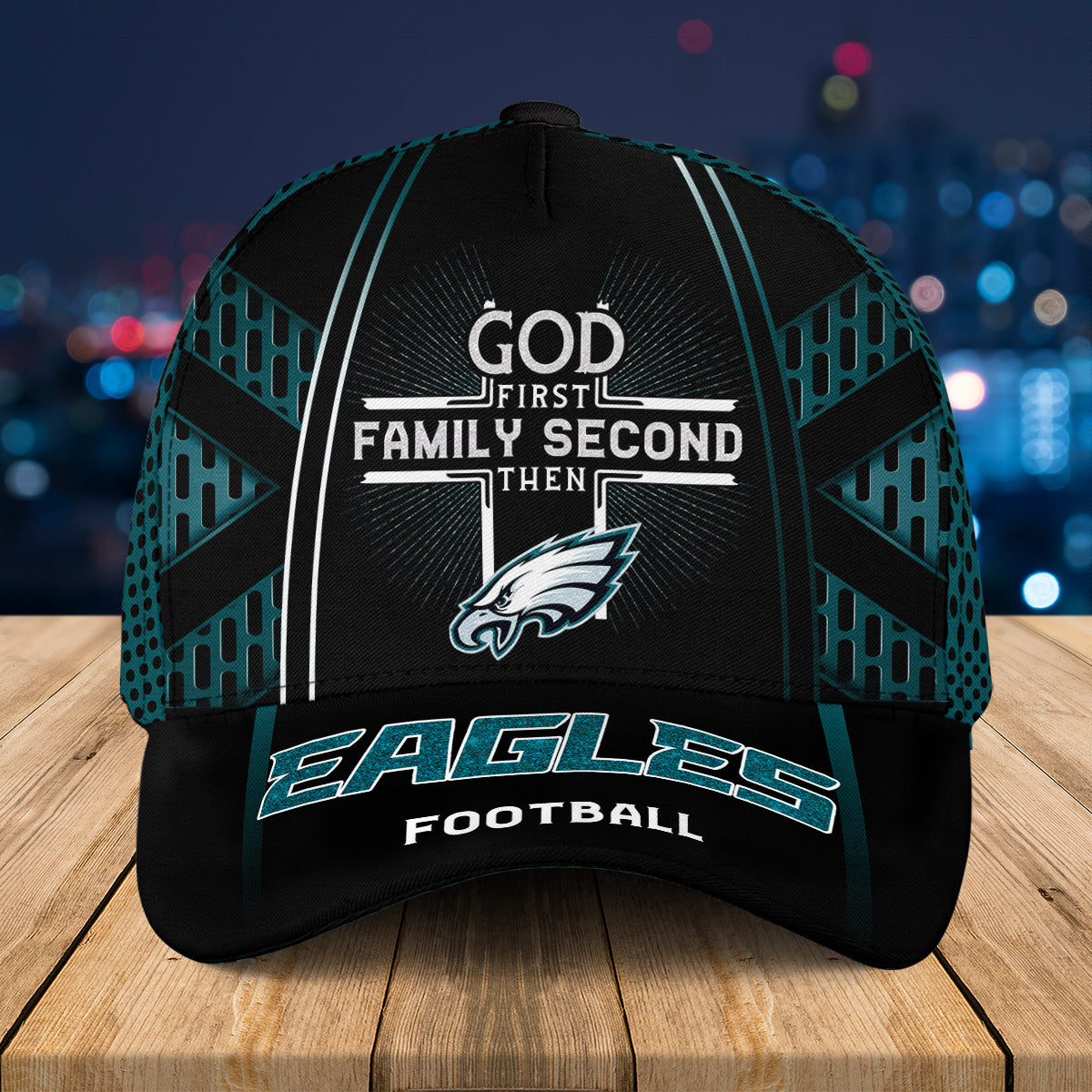 God First Family Second Then My Team Classic Cap - Customized Classic Cap