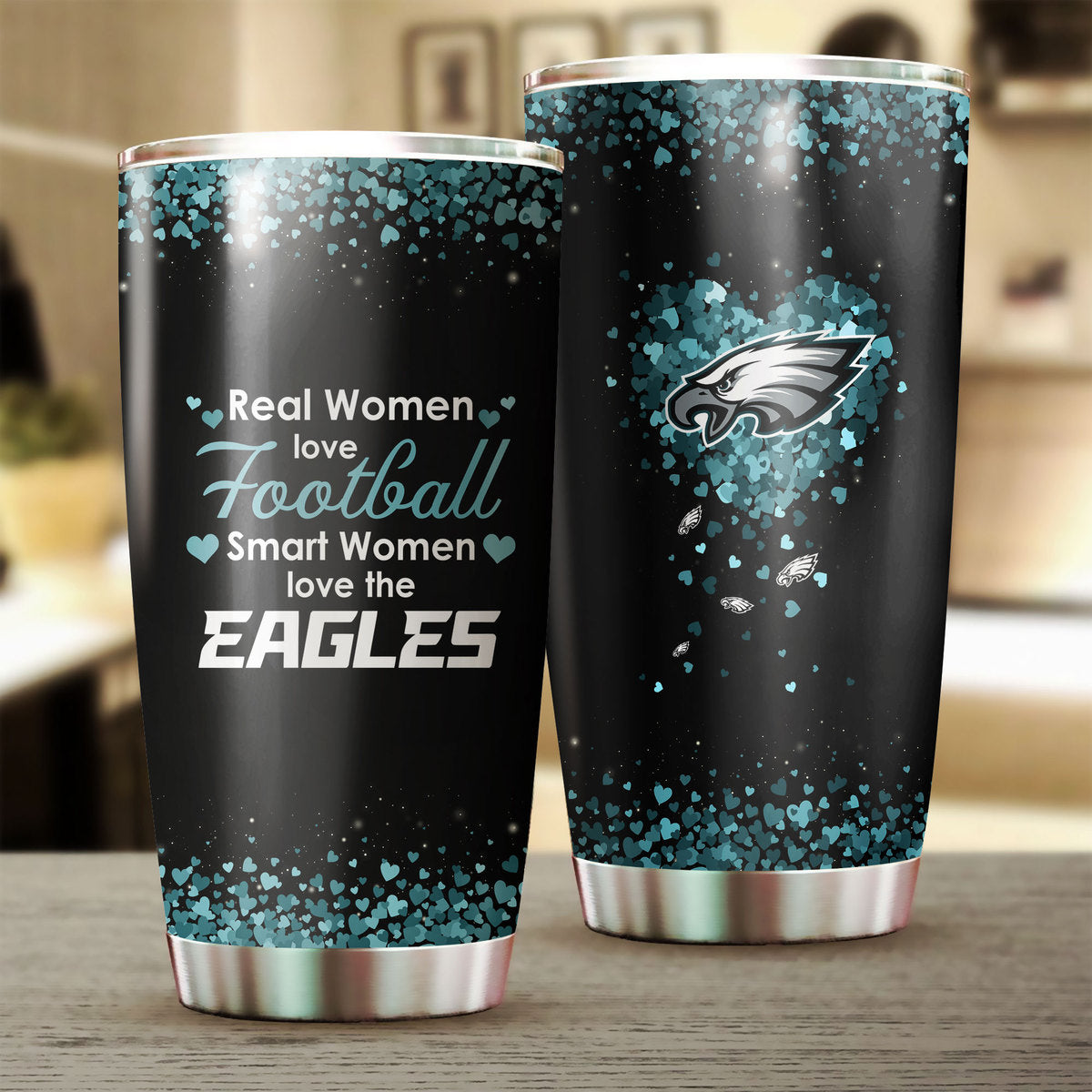 Smart Women Love The Philadelphia Football Tumbler Version 2