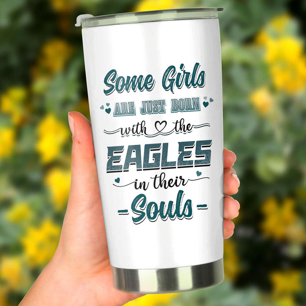 Some Girl Are Just Born With The Philadelphia FB In Their Soul Tumbler