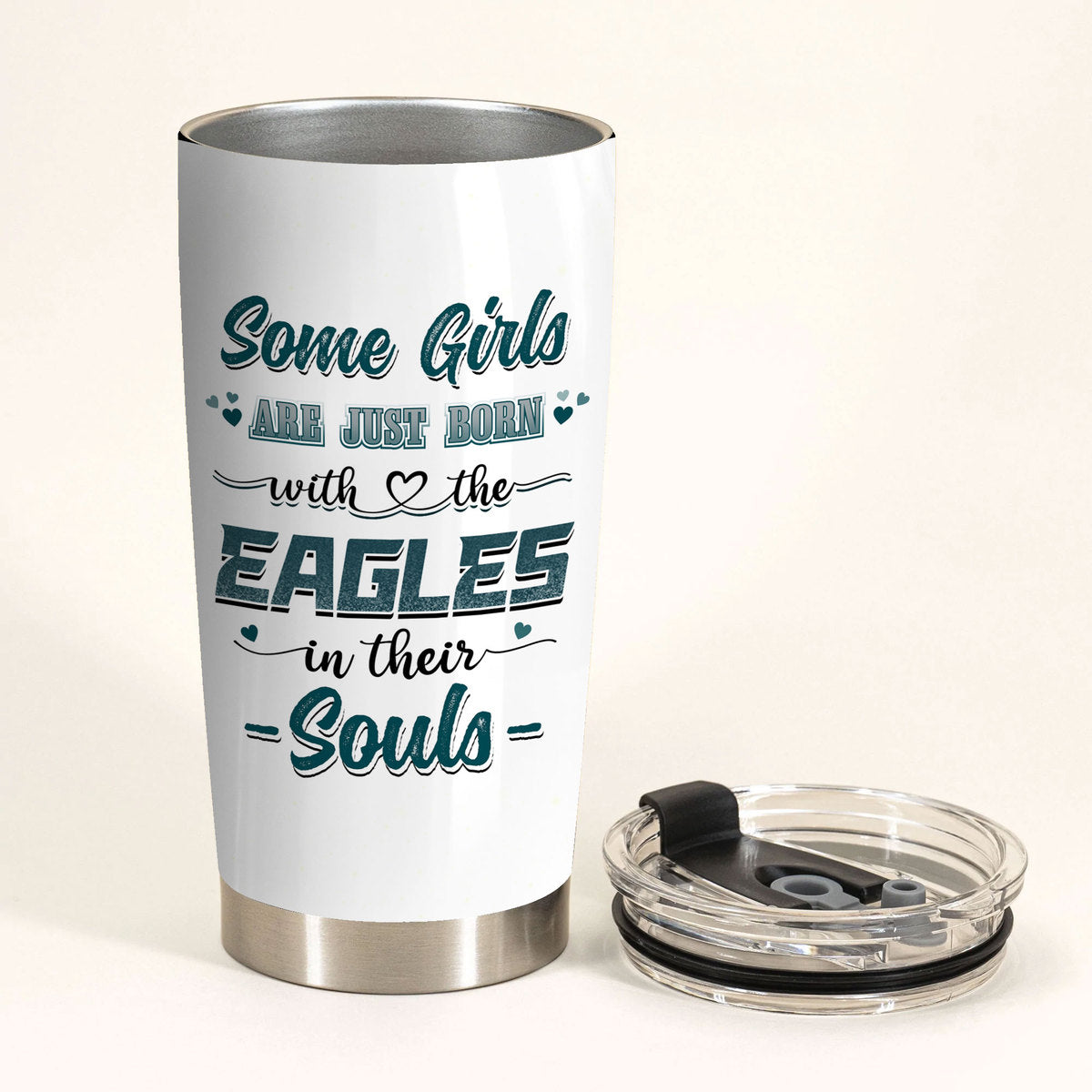 Some Girl Are Just Born With The Philadelphia FB In Their Soul Tumbler