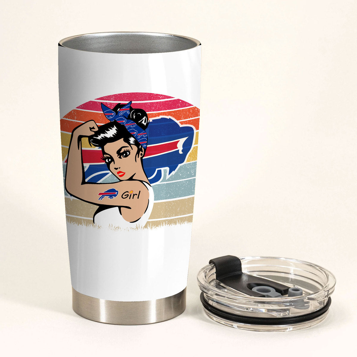 Buffalo Football Girl Tumbler