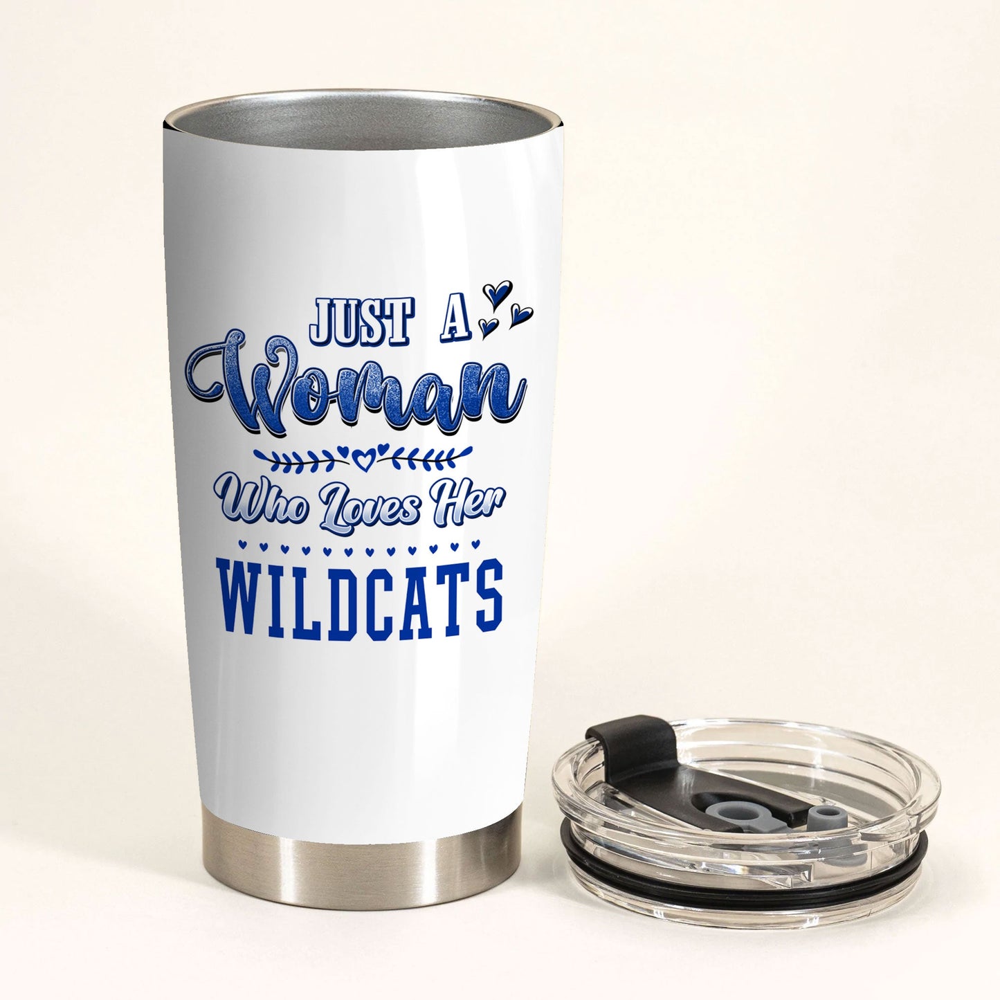 Just A Woman Who Loves Her Kentucky Basketball Tumbler
