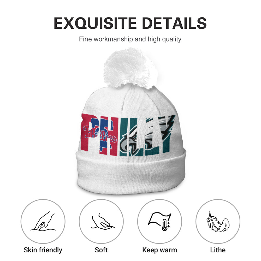 Philly Bobble Knit Beanie