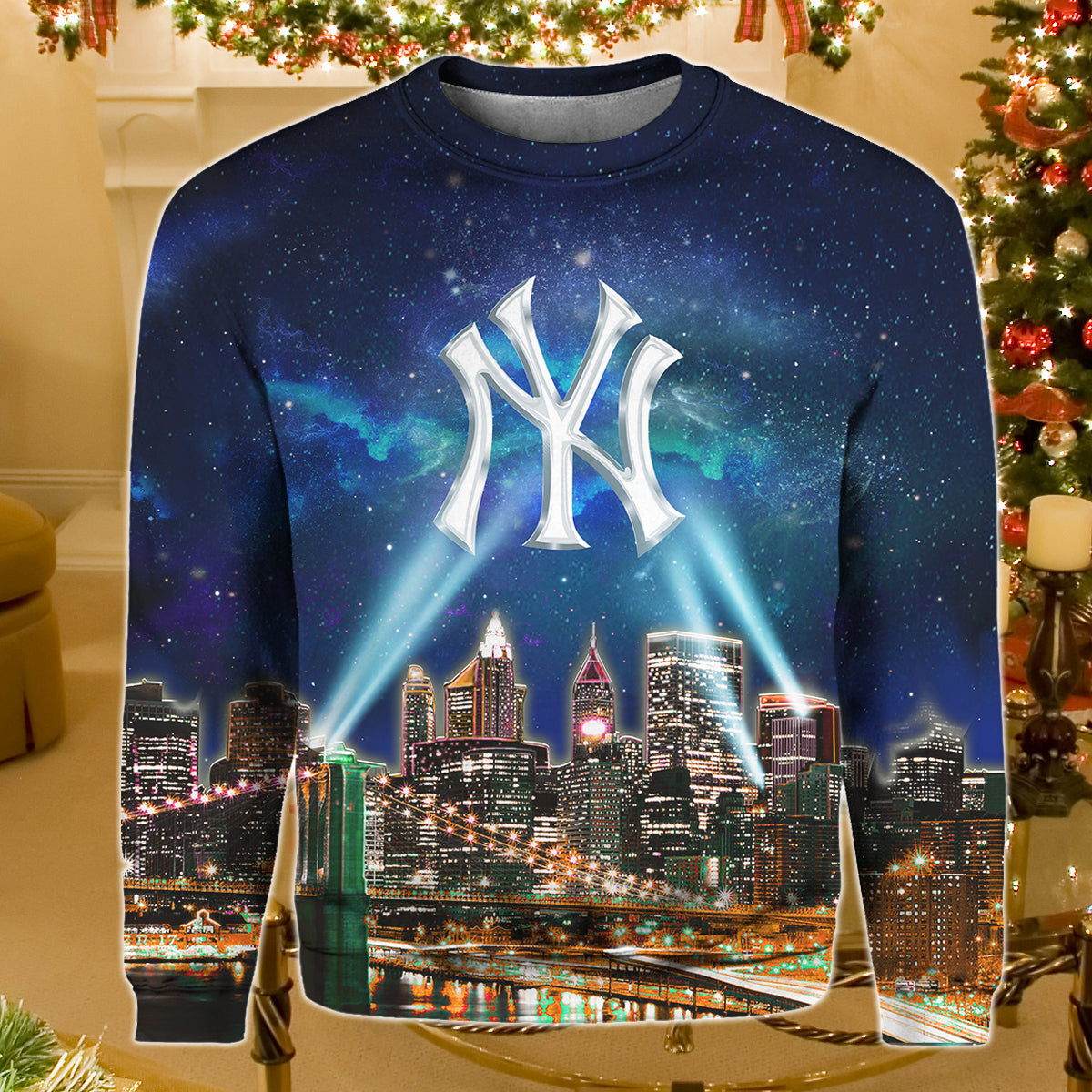 All-Over Print New York Baseball Skyline