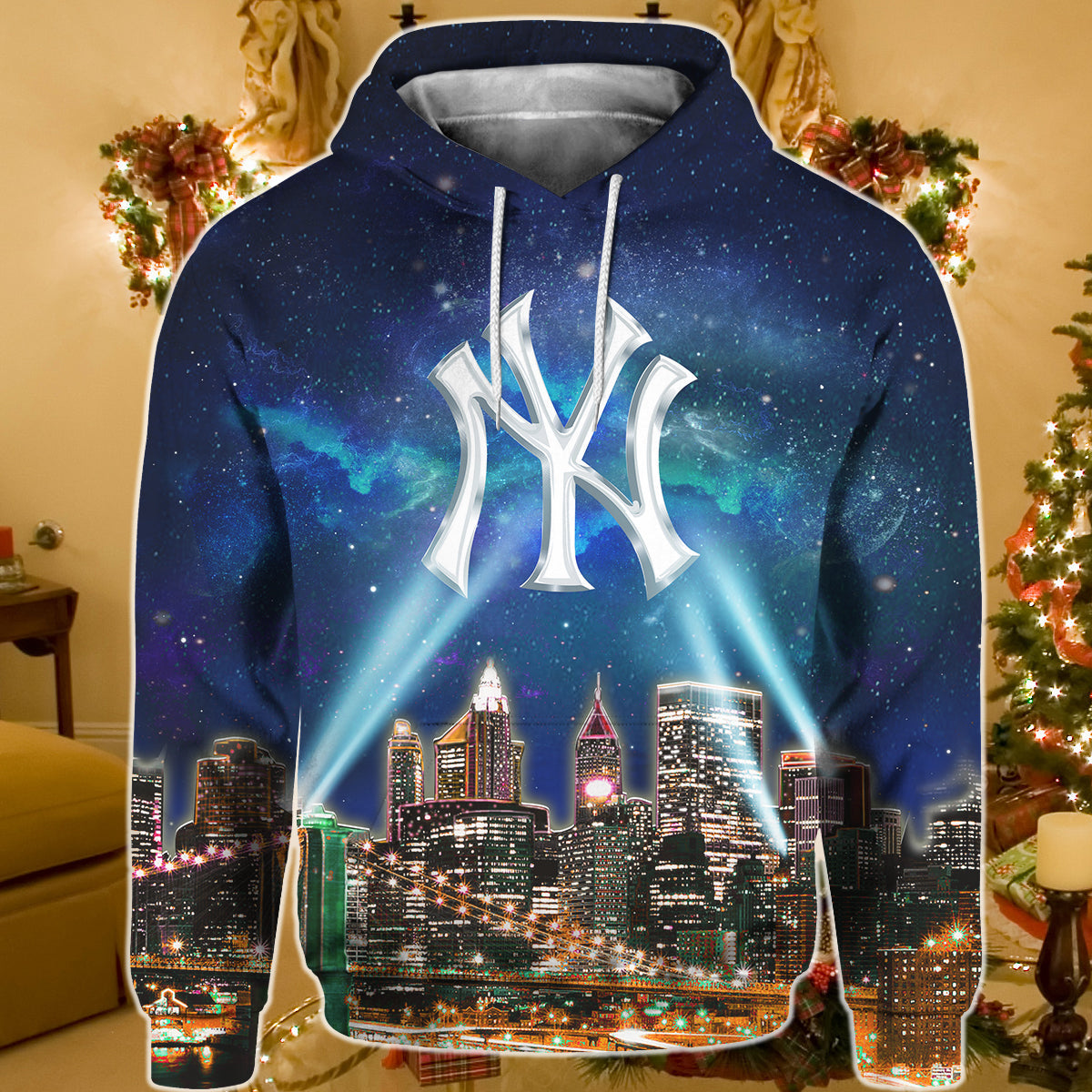 All-Over Print New York Baseball Skyline