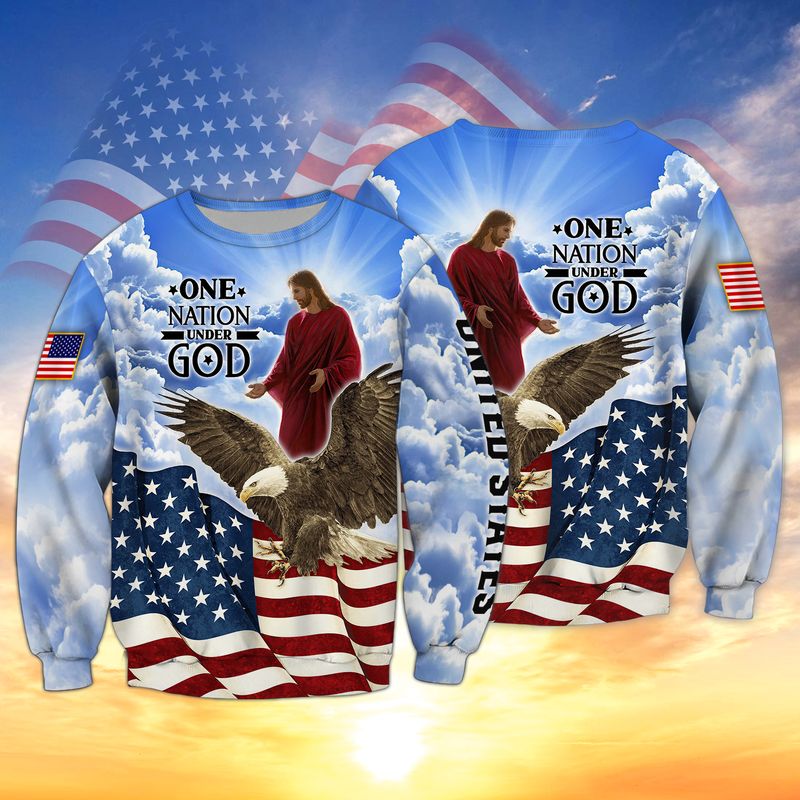 ONE NATION UNDER GOD-3D full print