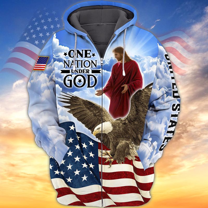 ONE NATION UNDER GOD-3D full print