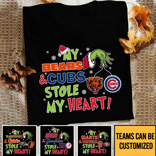 My Teams Stole My Heart Shirt - Customized Shirt