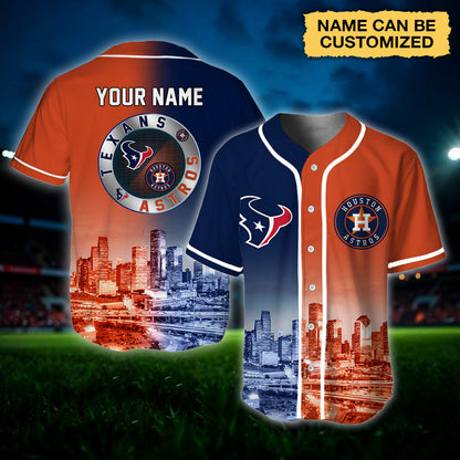 Houston Baseball Jersey - Customized Jersey - TXAT
