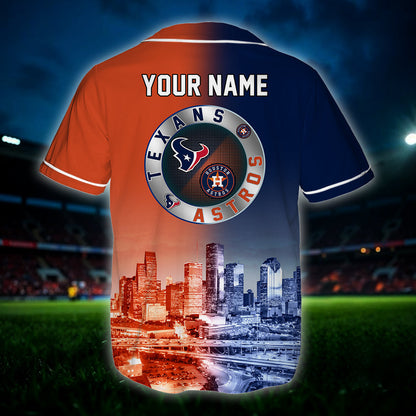 Houston Baseball Jersey - Customized Jersey - TXAT
