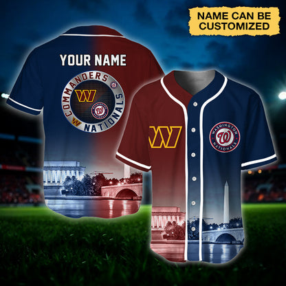 Washington Baseball Jersey - Customized Jersey - CMDNTN