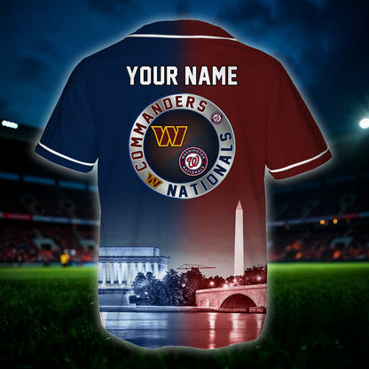 Washington Baseball Jersey - Customized Jersey - CMDNTN