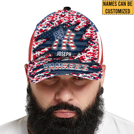 Patriotic Camo Cap - Customized Classic Cap - NYYK