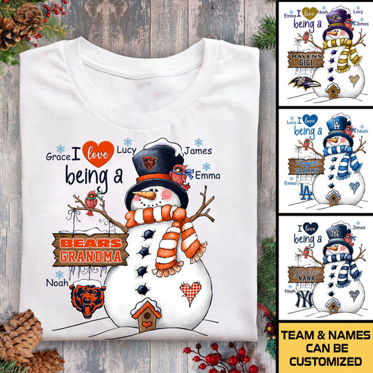 I Love Being A Grandma Christmas Shirt - Customized Shirt