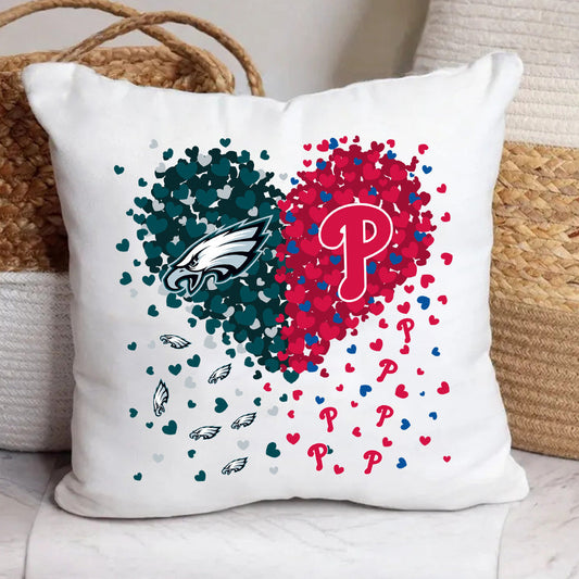 Heart Love Pillow - One Side Print (Insert Included) - PLDPAEG, PLDPAPL