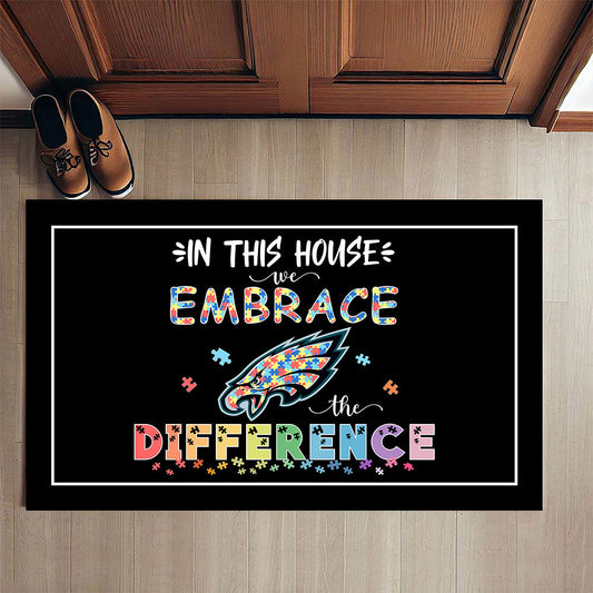 Embrace The Difference Doormat - Anti Slip Indoor Doormat - PLDPAEG