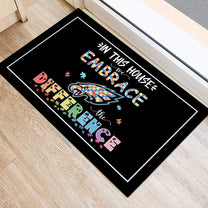 Embrace The Difference Doormat - Anti Slip Indoor Doormat - PLDPAEG