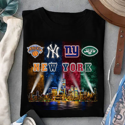 New York Skyline Teams Shirt - Customized Shirt