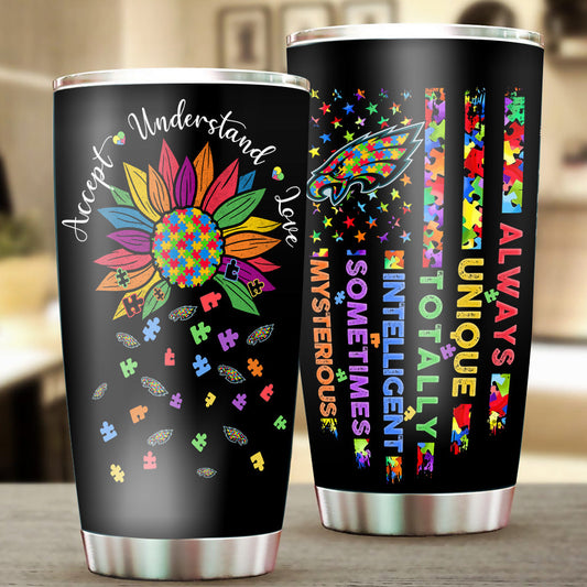 Accept Understand Love Stainless Steel Tumbler - PLDPAEG