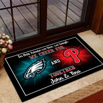 In This House We Cheer for Together - Anti Slip Indoor Doormat - PLDPAEG, PLDPAPL