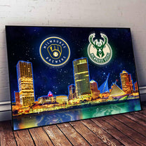 Milwaukee Skyline Unframed Poster, Wall Art